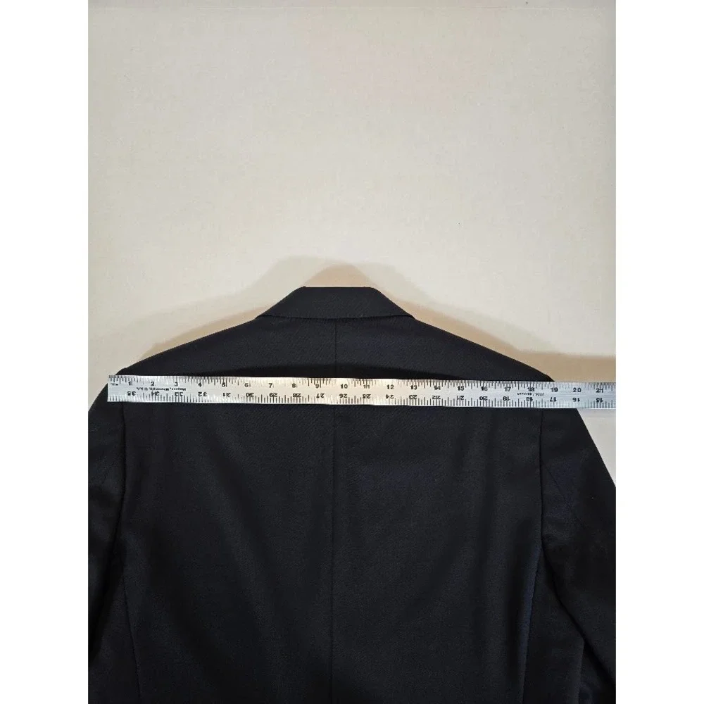 Lauren Ralph Lauren Mens Blazer Jacket Wool‎ Blend Two Button Black 38R
